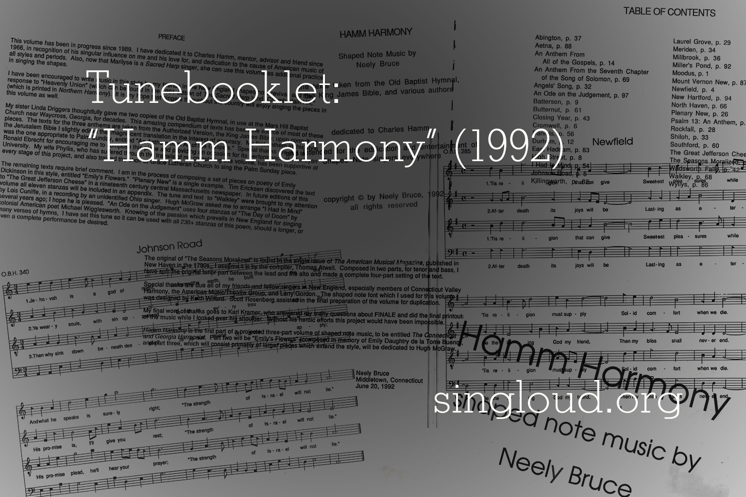 Tunebooklet: “Hamm Harmony” (1992)